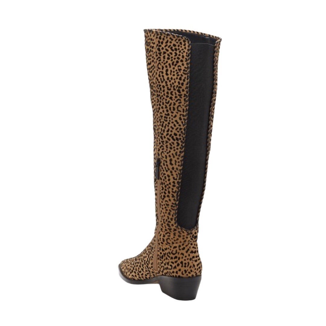 1.State Womens Sage Over the Knee Boots Size 5 EU 35 Brown Leopard NWOB