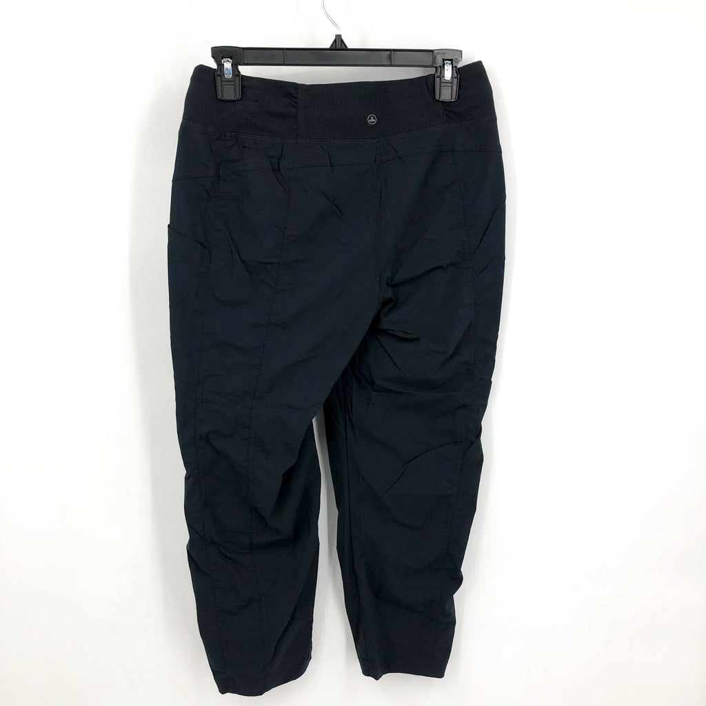 PRANA Women's Koen Capri Pants Small Black Pull-On Drawstring NWT