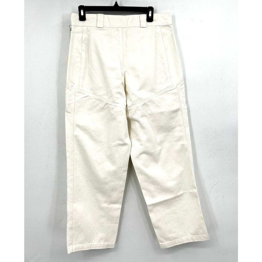 LACAUSA Women's Diego Cargo Trouser Jeans Size 2 Parchment Whit High Rise NWT