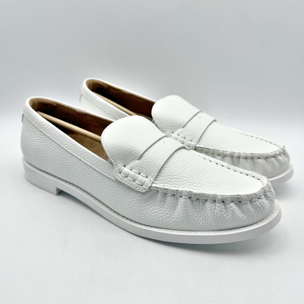 Aerosoles Womens Sienna Loafers US 9.5 M EU 40.5 White Leather NIB