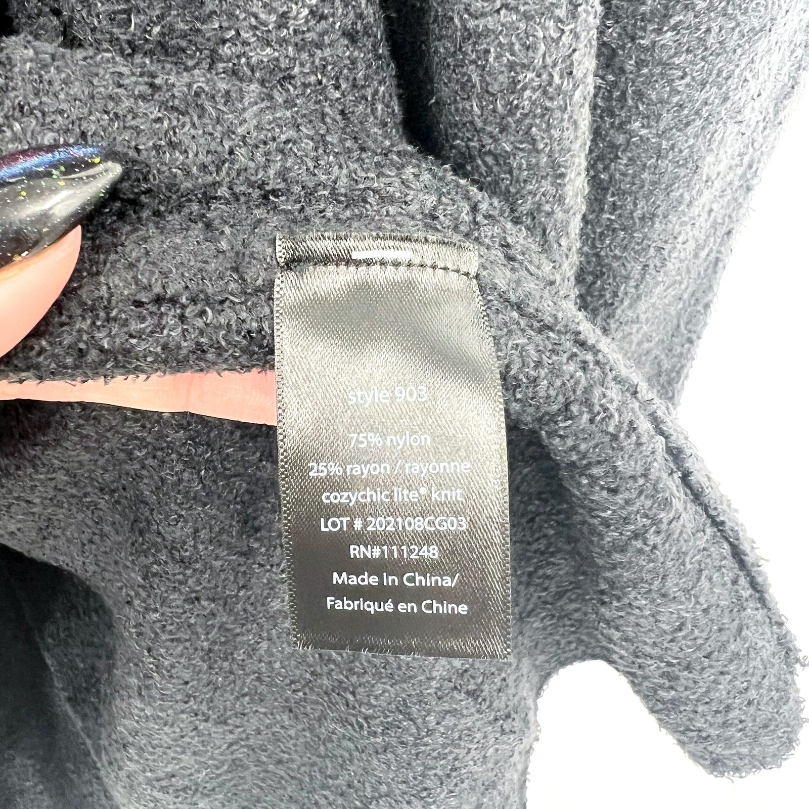 Barefoot Dreams Womens CozyChic Lite Island Wrap Cardigan Small/Medium Black NWT