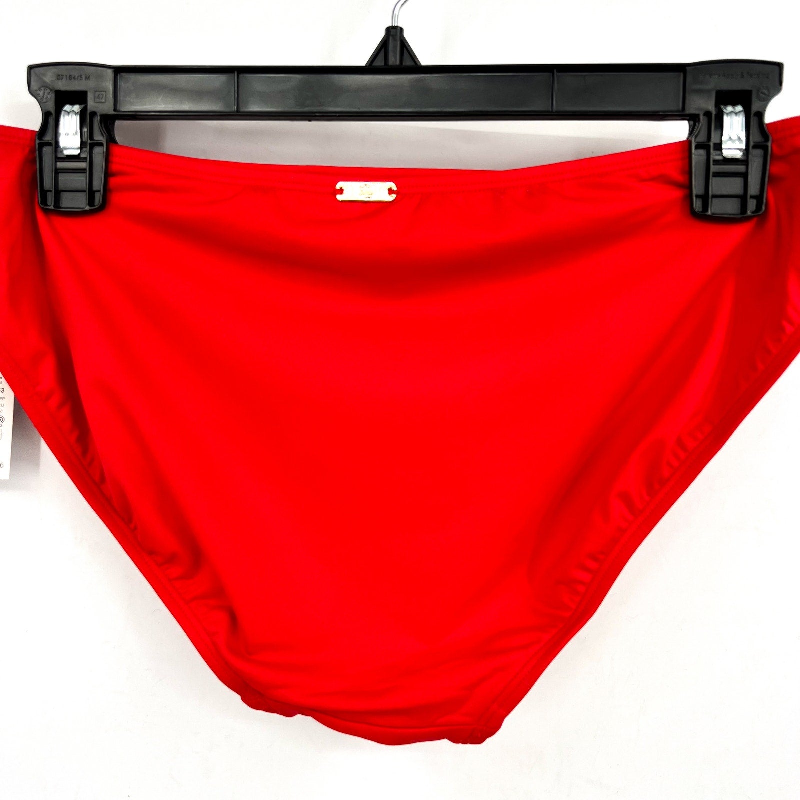 RALPH LAUREN Beach Club Hipster Bikini Swim Bottoms Size 12 Red NWT