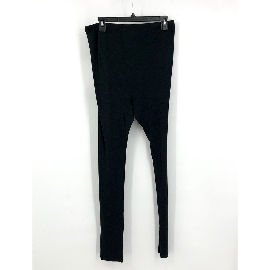 HANRO Women's Woolen Silk Thermal Leggings Large Black Long Underwear 1422 NWT