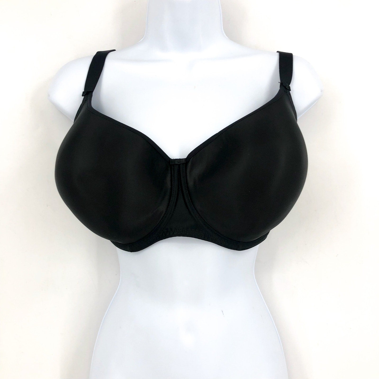 FANTASIE Women's Smoothing Molded T-Shirt Bra Size 32K Black Underwire NWOT