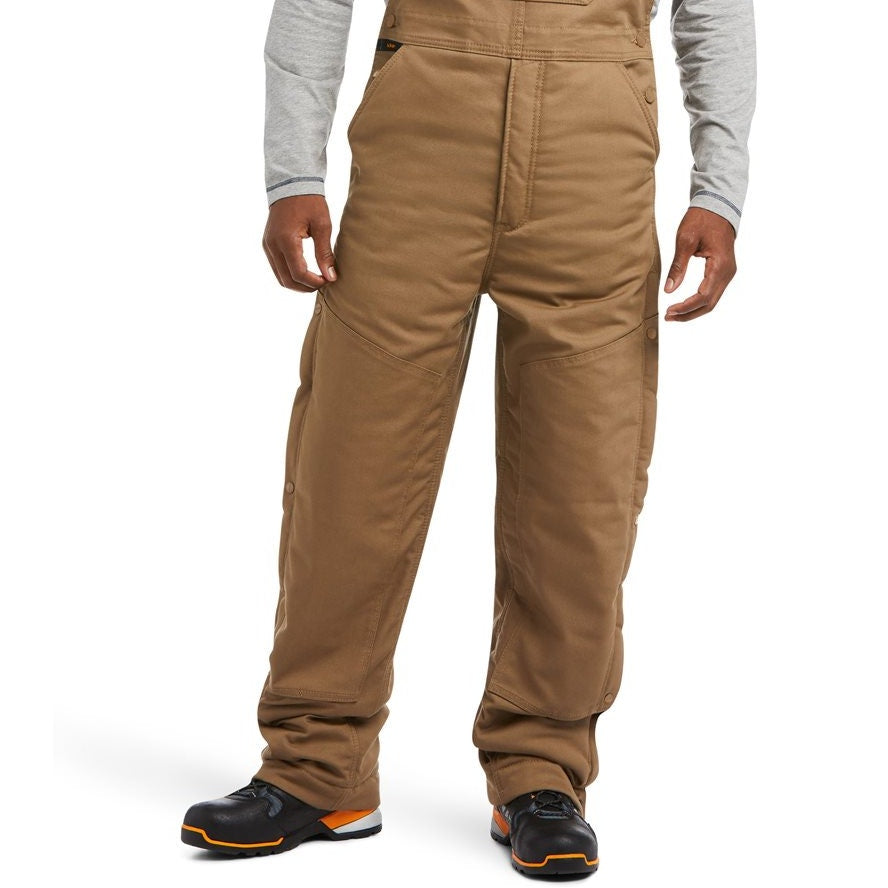 ARIAT Men's Rebar Duracanvas Insulated Bib Overalls XXL Tan Khaki NWT