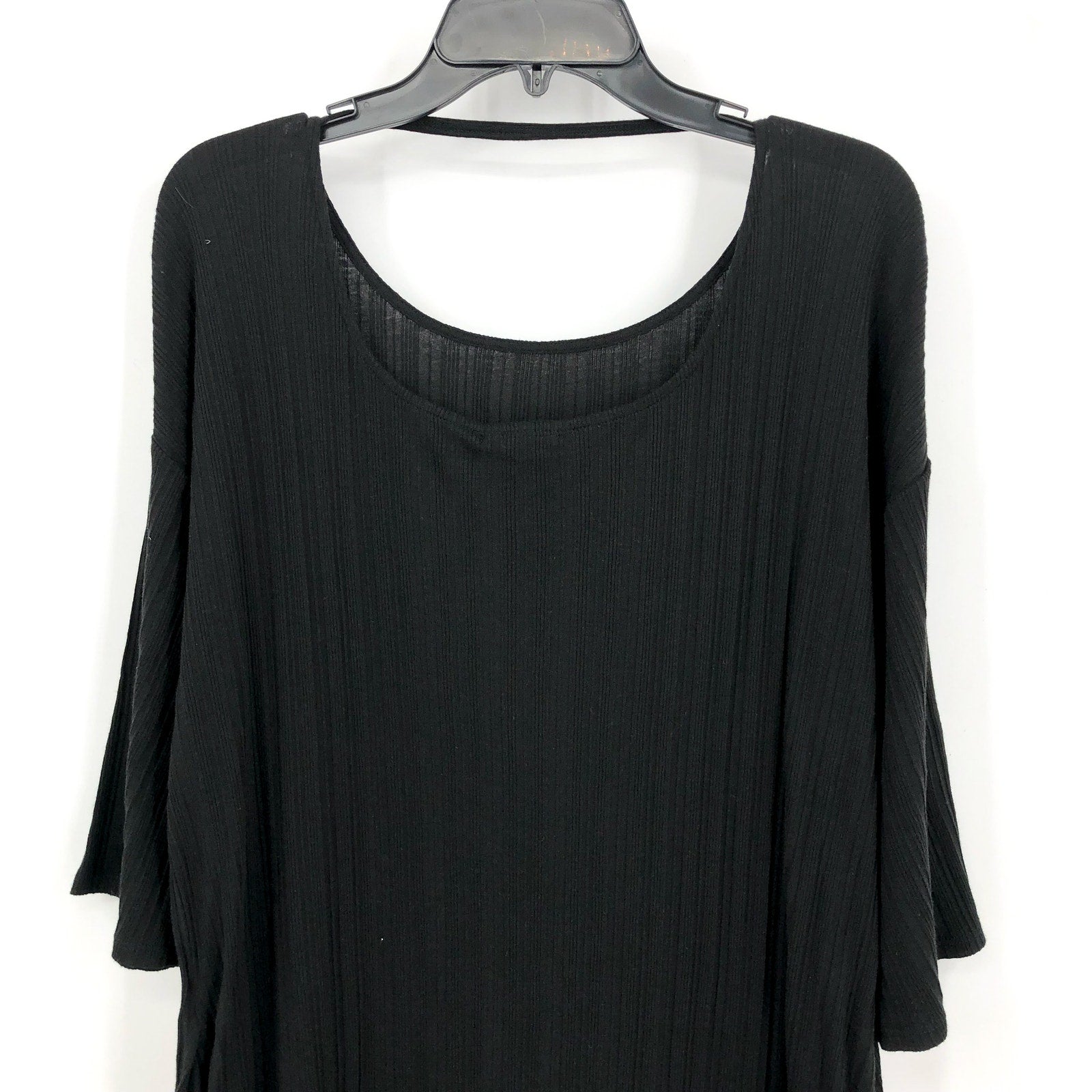 SKIN Women's Pima Robin Caftan Size 3 Large Black Cotton Rib Loungewear NWT