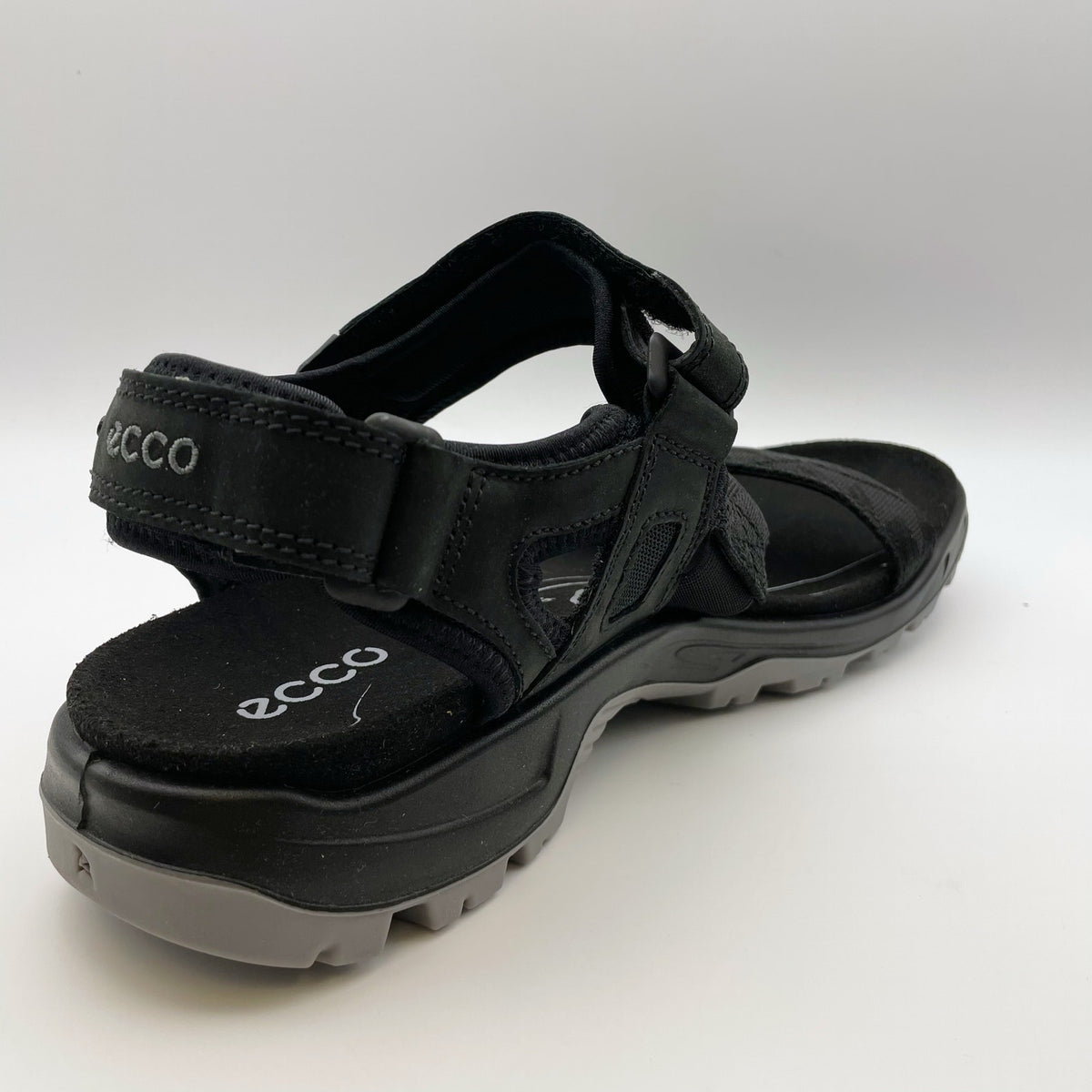 Ecco Men's Yucatan Coast Sandal US 11-11.5 EU 45 Black Leather/Textile