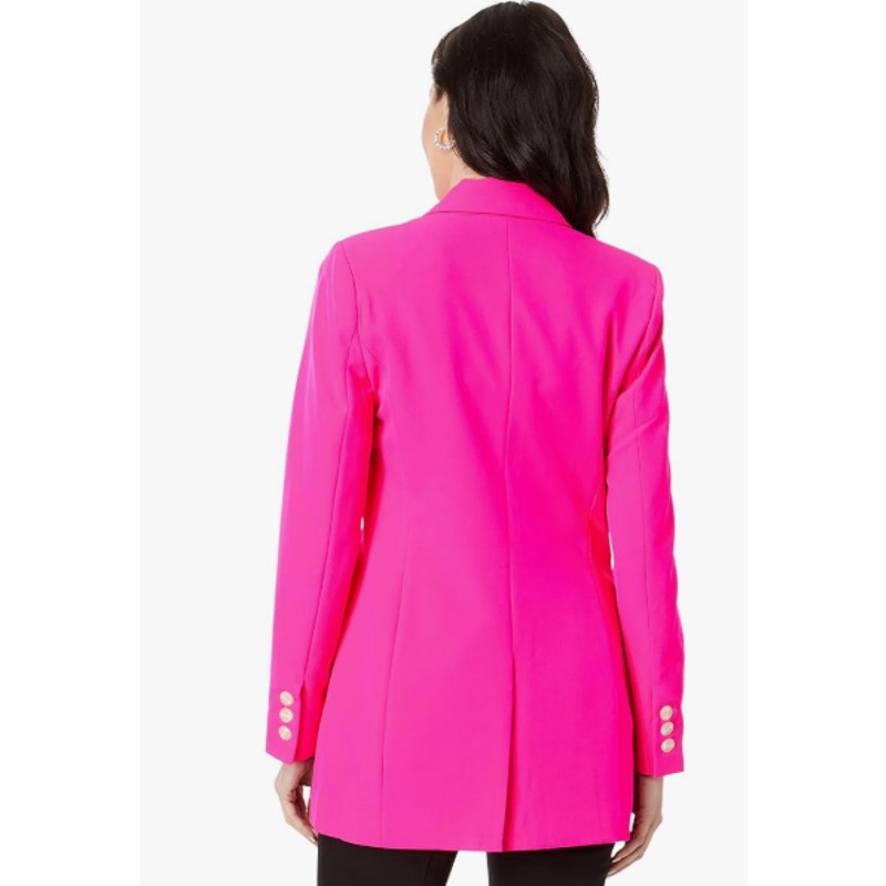 VINCE CAMUTO Womens Garden Romance Blazer Size 4 Hot Pink Jacket NWT