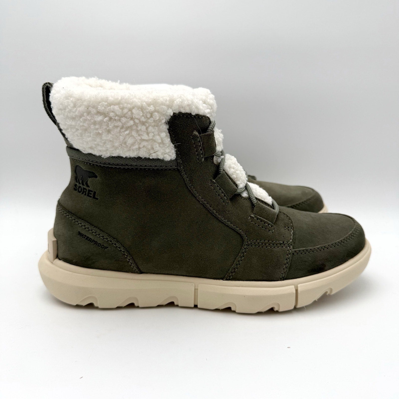 Sorel Womens Explorer Next Carnival Boots US 8 Green Winter Waterproof NIB