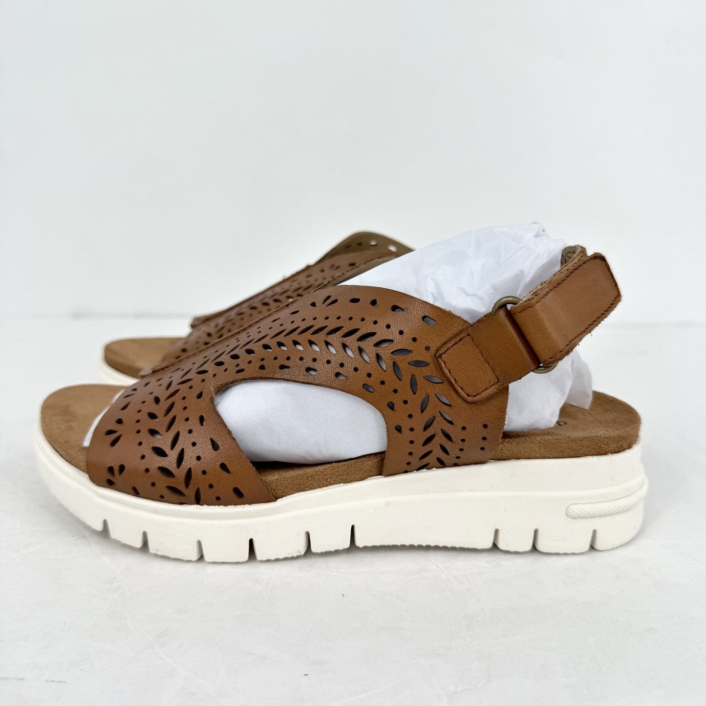 David Tate Womens Mindy Wedge Sandal US 5 M Dark Brown Leather NIB