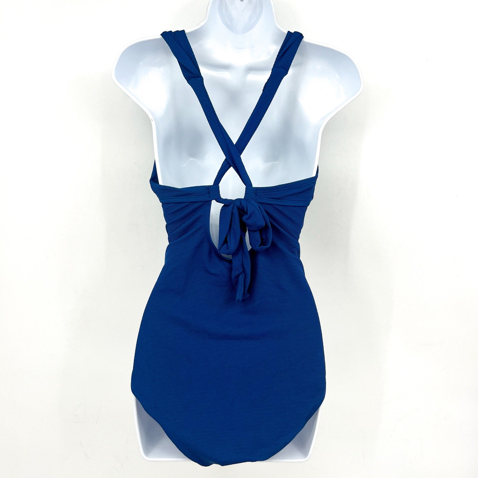 TOMMY BAHAMA Island Cays Gold Ring One-Piece Swimsuit 12 Blue Indigo tide NWT