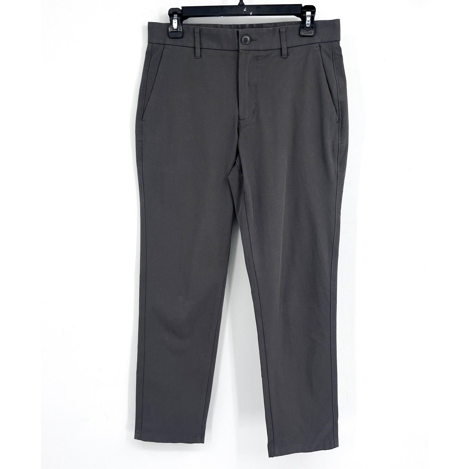 EVERLANE Uniform Mens Performance Chino Pants 29x28 Slate Grey Athletic Fit NWT