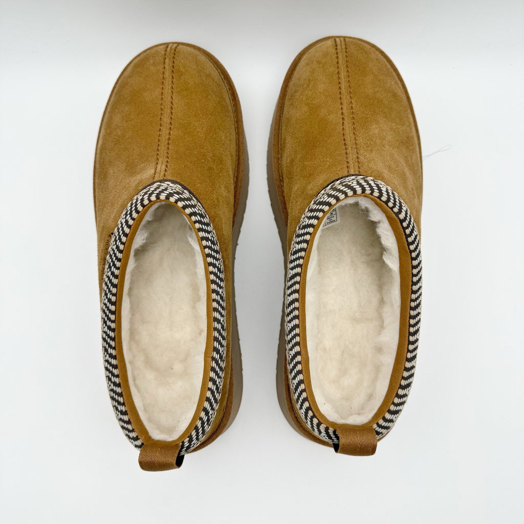 Koolaburra by UGG Womens Burree Platform Slippers US 12 Chestnut Brown Suede NIB