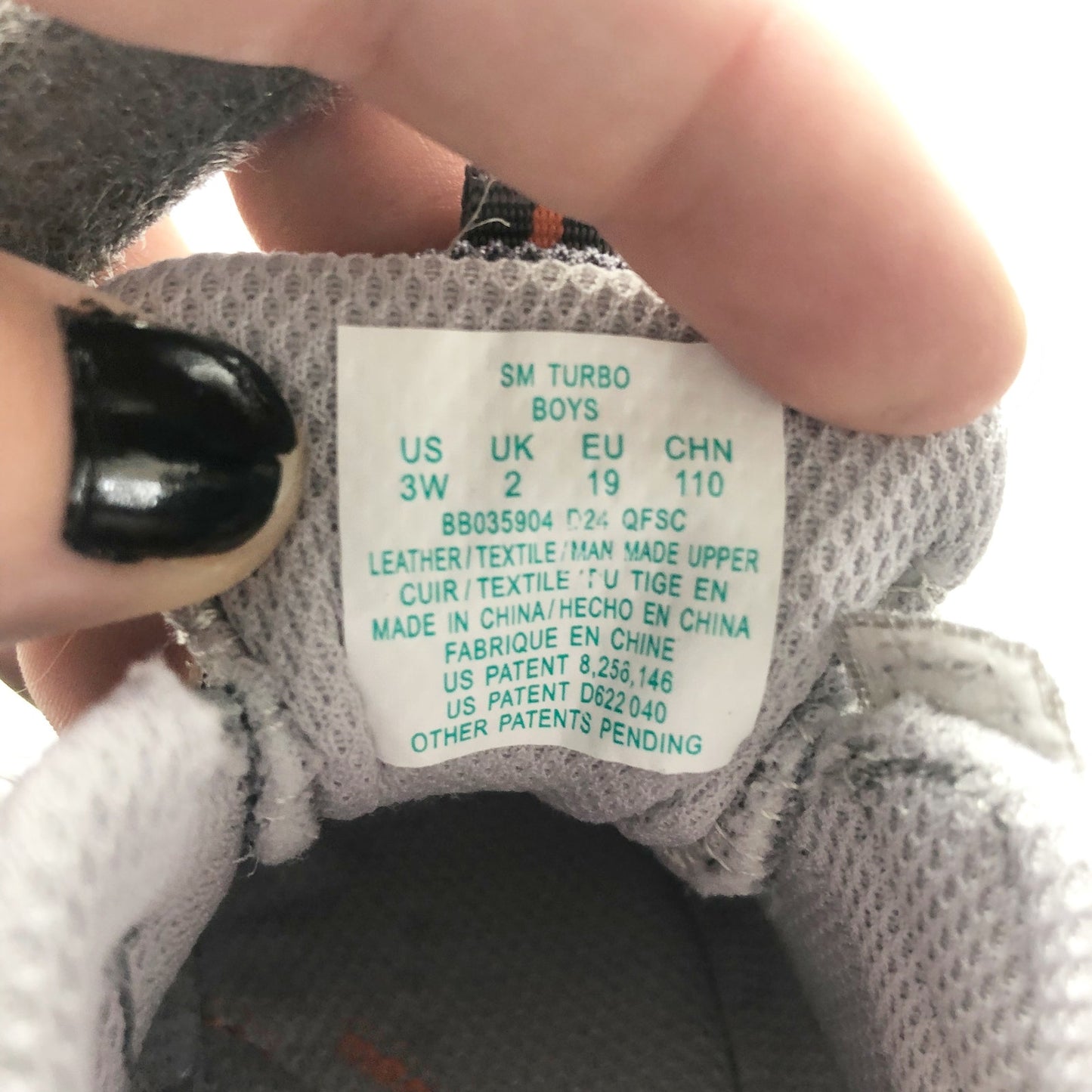 Stride Rite Boy's Sneaker SM Turbo Size 3 Wide Toddler Shoes Grey NIB