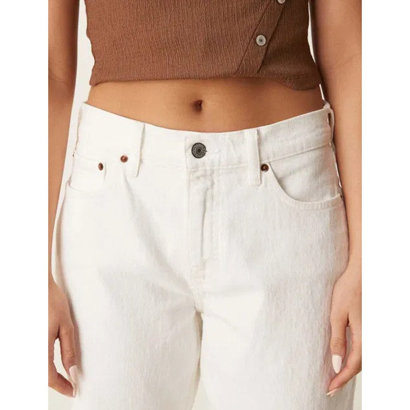 ABERCROMBIE & FITCH Womens 90s Relaxed Jeans Size 32 US 14 White Curve Love NWT