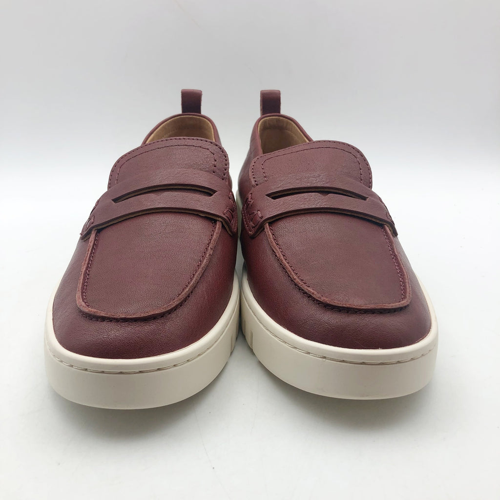 VIONIC Womens Uptown Loafers Size 8.5 Syrah Brown Leather Slip-ons NIB