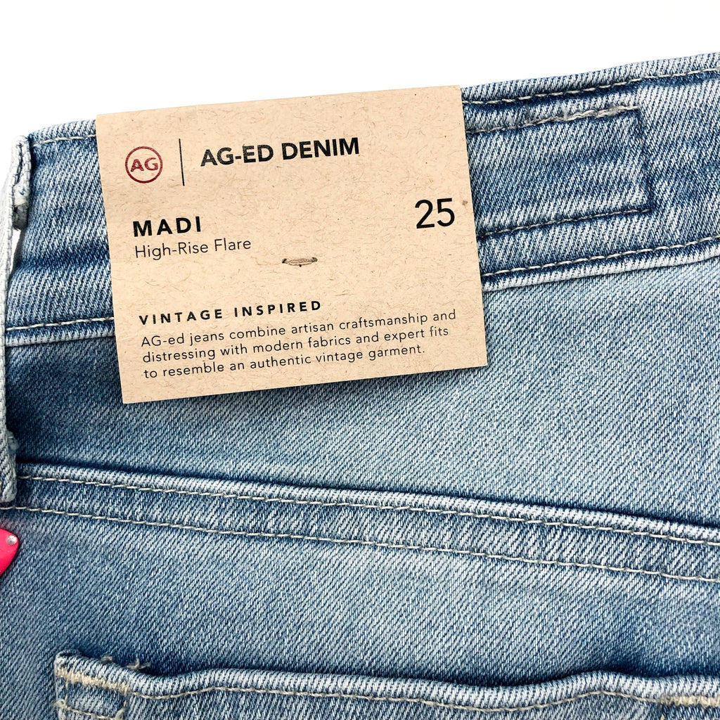 AG ADRIANO GOLDCHMIED Madi Flare Jeans Size 25 US 0 24Yrs Looking Glass NWT