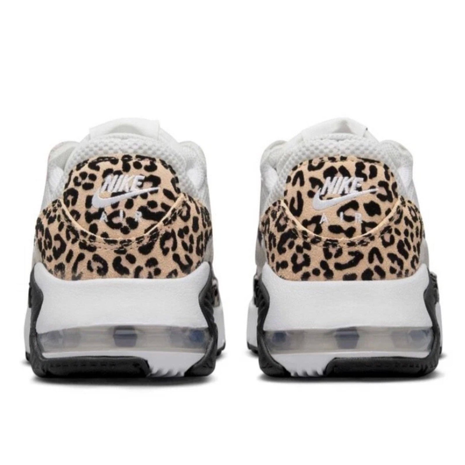 Nike Womens Air Max Excee Casual Sneakers US 7.5 White Leopard Athletic NWOB