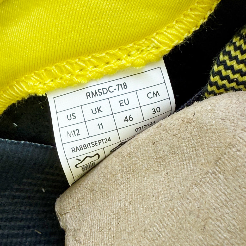 Rabbit Mens Dream Chaser Running Shoes US 12 Black Yellow Athletic Sneakers NIB