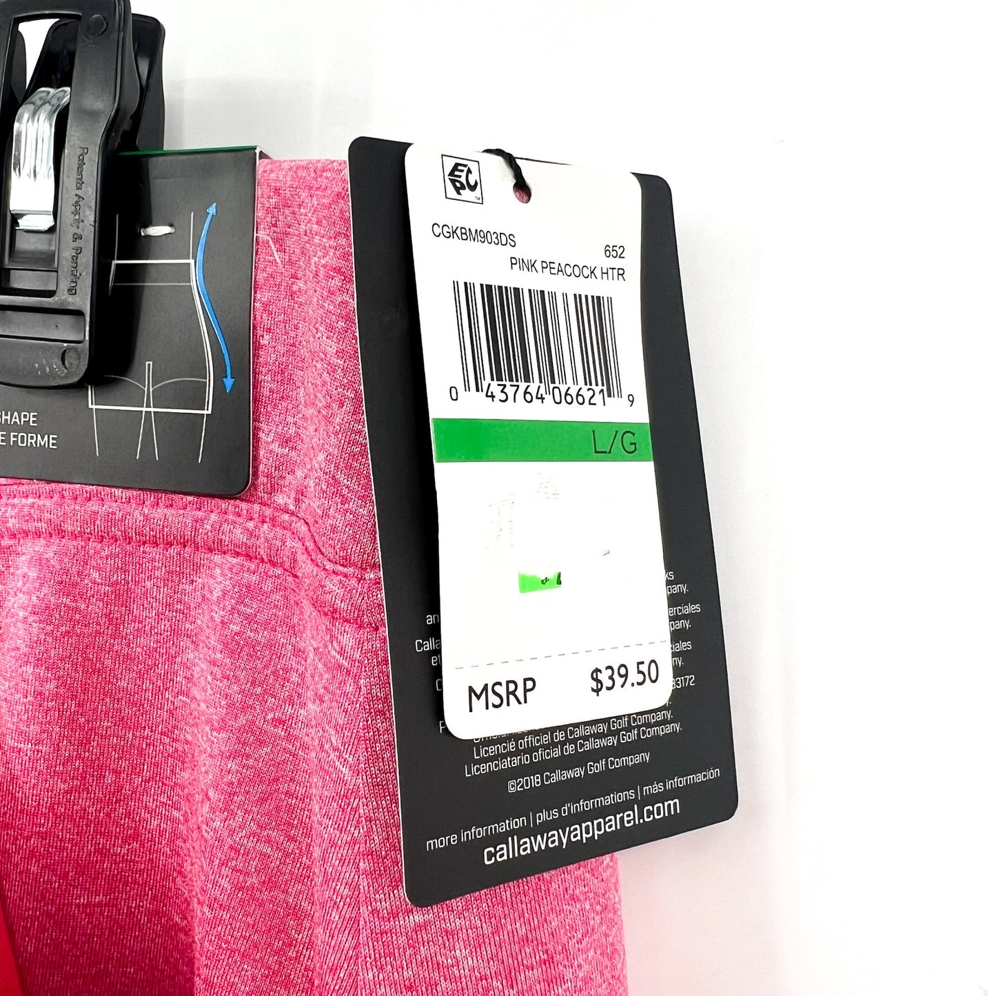 CALLAWAY Women's Opti Dri TrueSculpt Golf Skort Large Pink Peacock Heather NWT