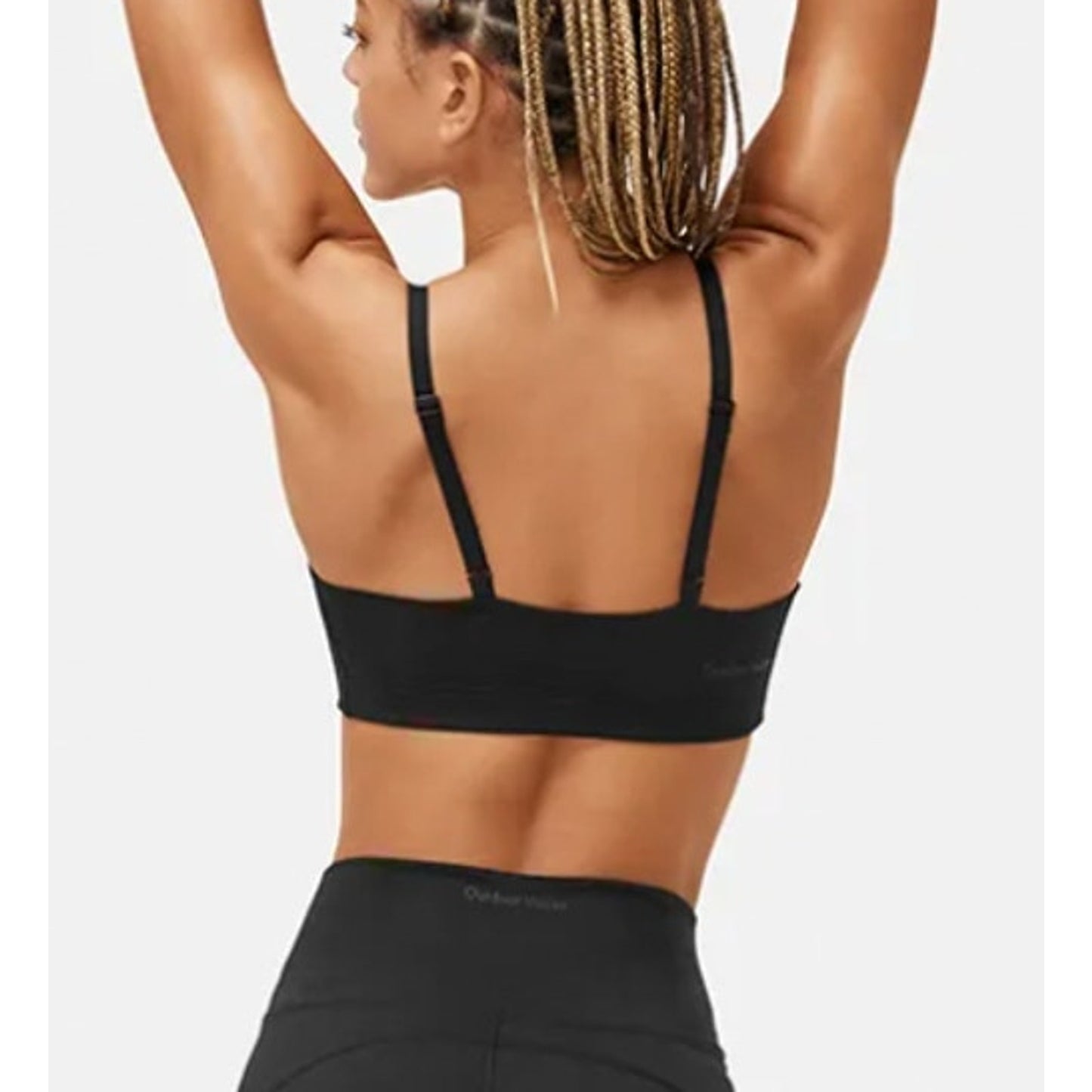 OUTDOOR VOICES Womens Flow Freeform Bralette XXL Green Patina Mix Quick Dry NWT