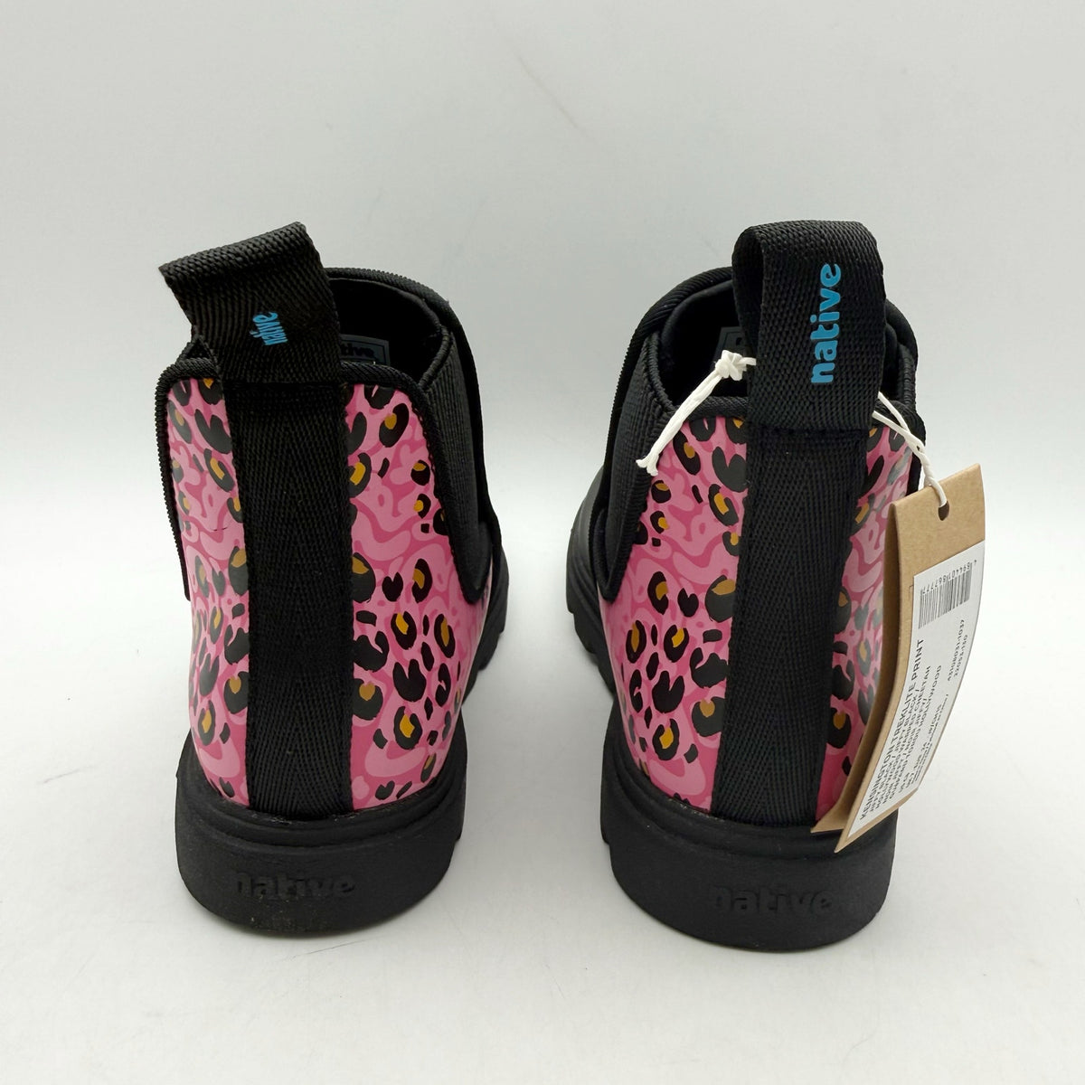 Native Little Girls Kensington Treklite Print Bootie Size 8 EU 24 Black Pink NIB
