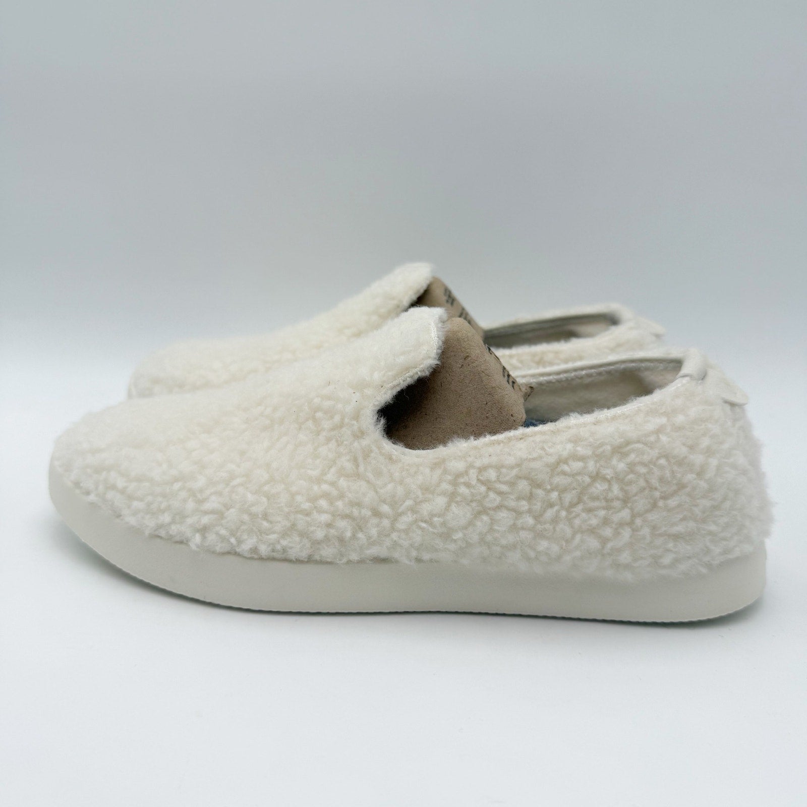 AllBirds Womens Wool Lounger Fluff Casual Sneakers US 9 White Slip On NWOB