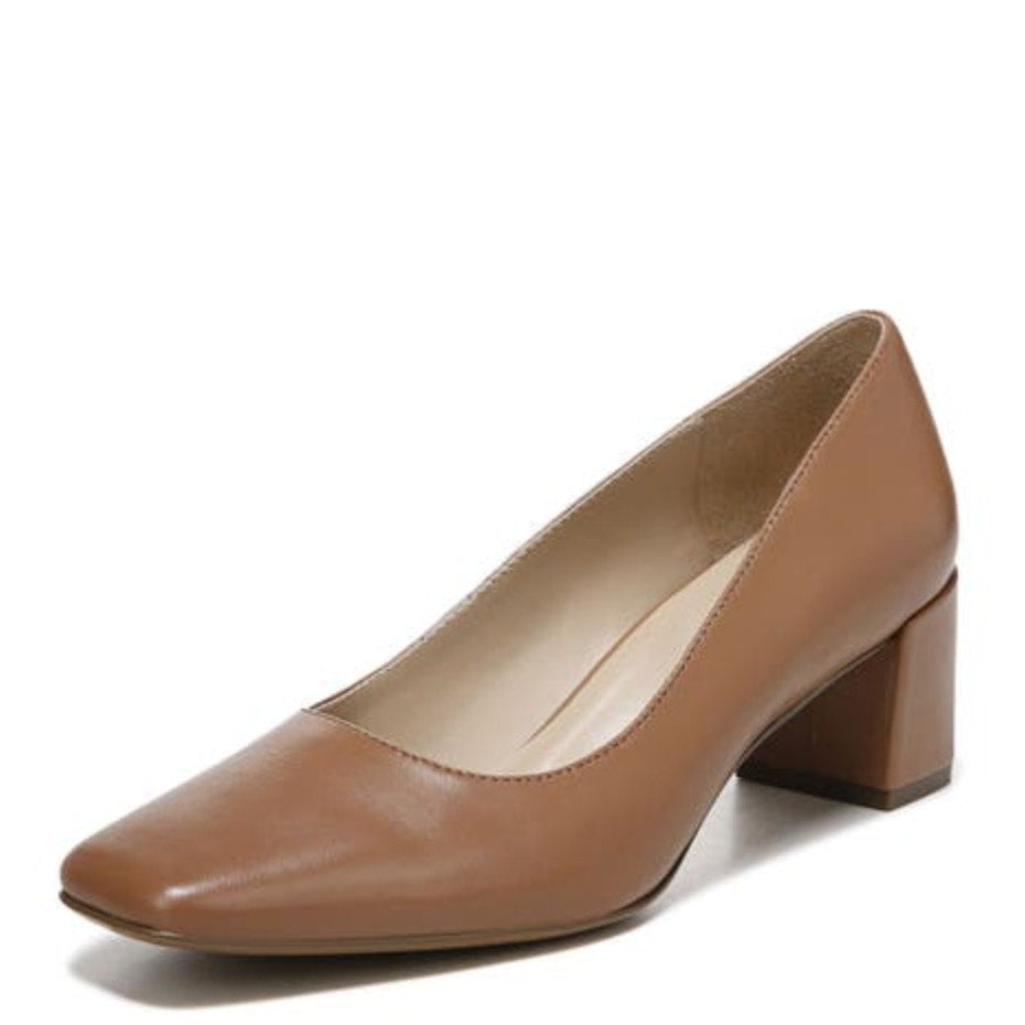 NATURALIZER Womens Karina Pumps Size 10 Wide EU 41 English Tea Tan Heels NIB