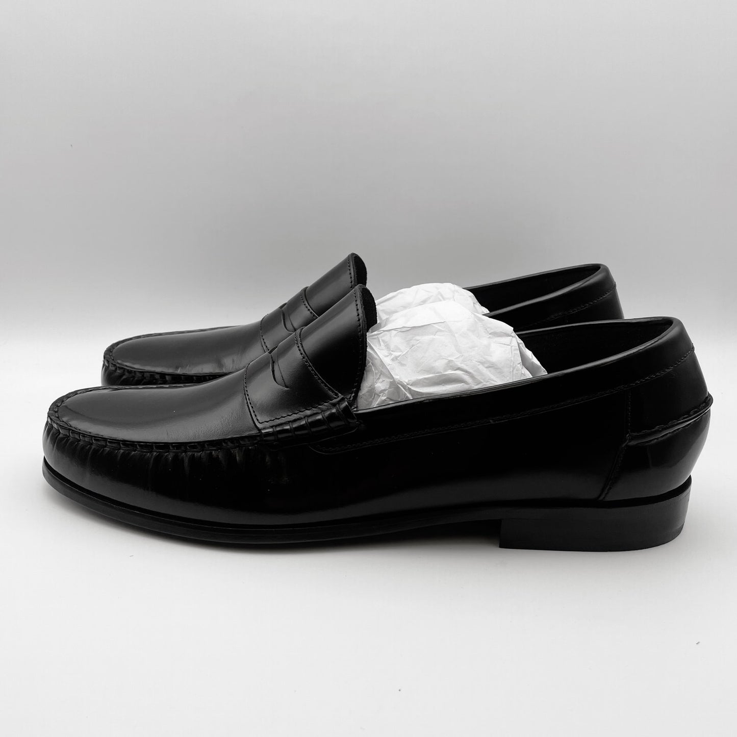 Florsheim Mens Berkley Penny Loafers US 14 D EU 47 Black Leather NIB