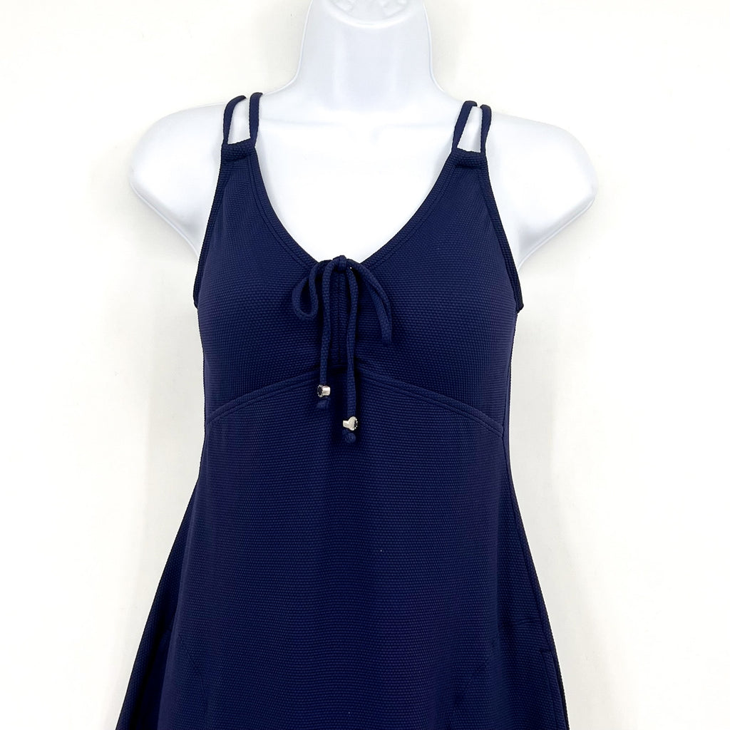 TOMMY BAHAMA Island Cays V Neck Spa Dress XS Mare Navy Blue NWT