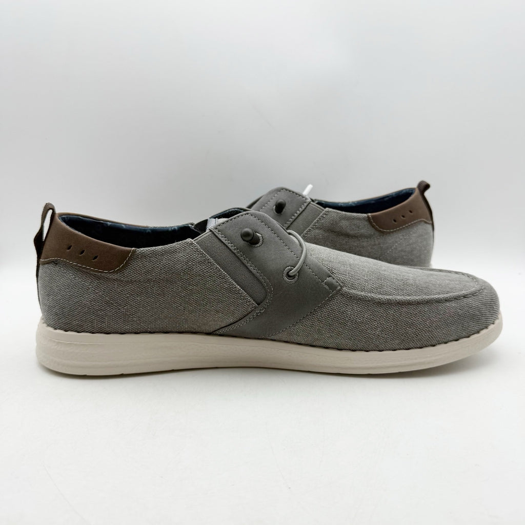 Nunn Bush Mens Brewski Slip on Casual Shoes US 13 M Grey Knit NIB
