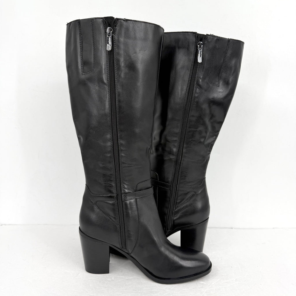 Easy Spirit Womens Eflex Imani Knee High Boots US 8.5 Black Leather NWOB