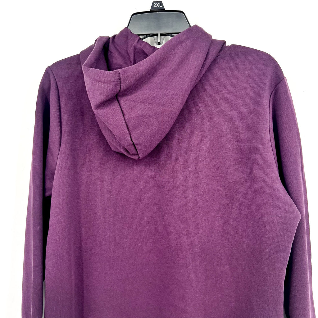 PUMA Womens Essentials Big Logo Hoodie Large Purple Sweatshirt Midnight Plum NWT