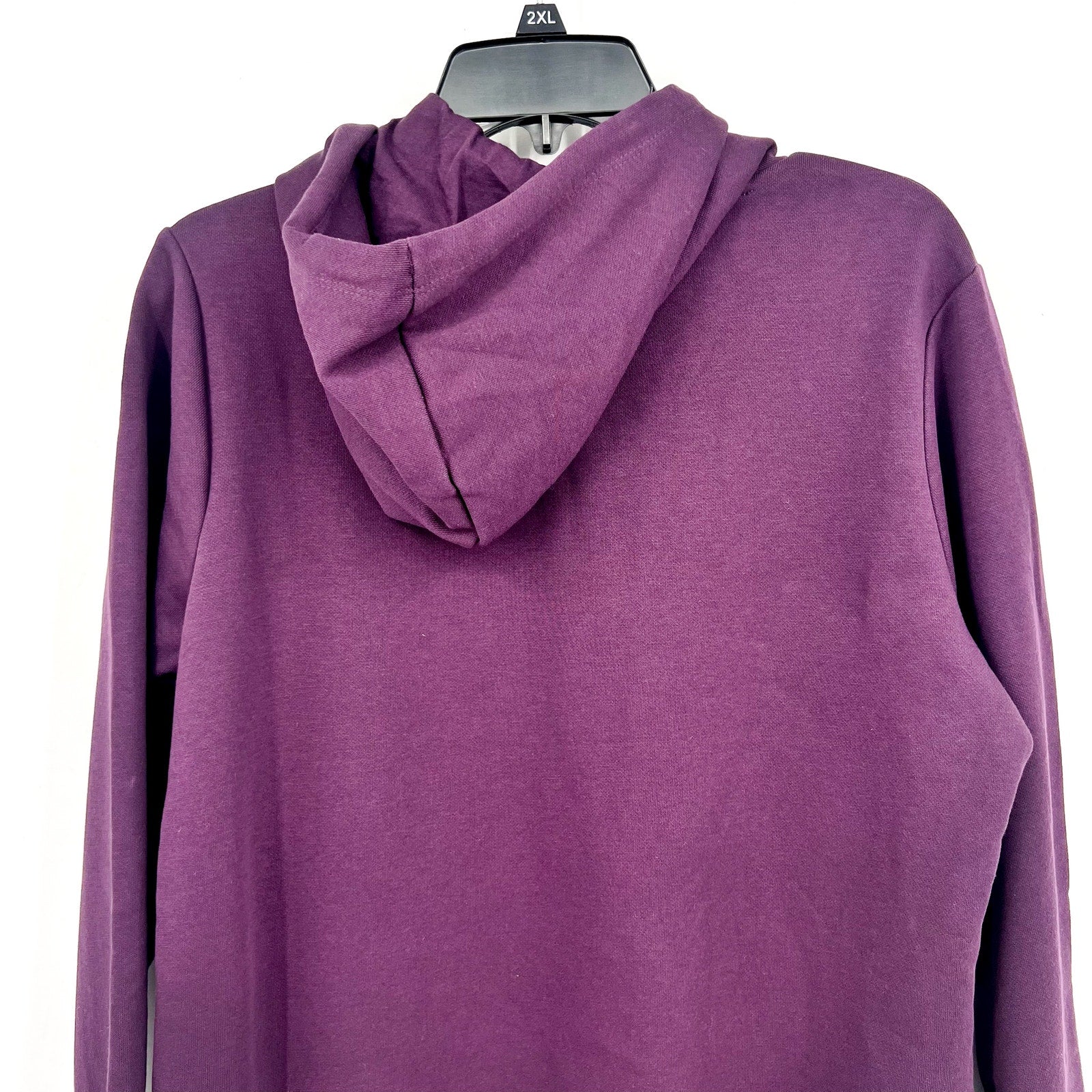 PUMA Womens Essentials Big Logo Hoodie Large Purple Sweatshirt Midnight Plum NWT