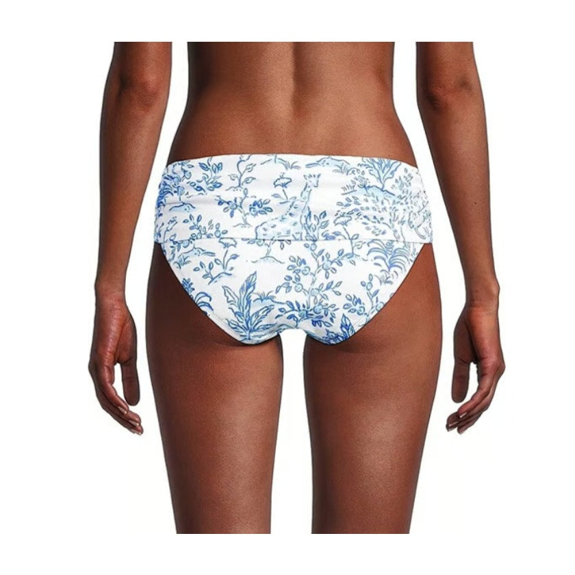 LILLY PULITZER Lagoon Hipster Biknini Bottom US 4 Resort White Tall Tales NWT