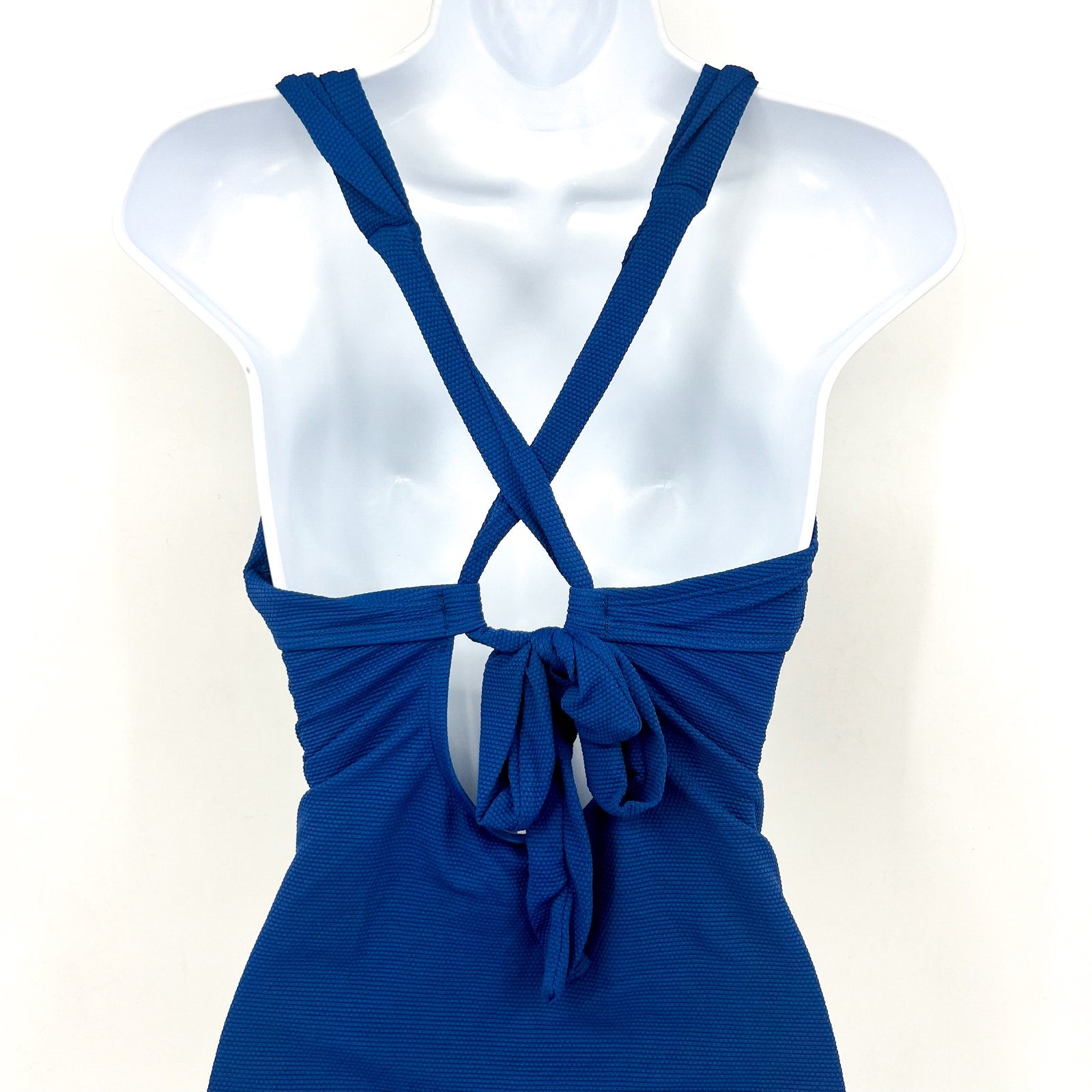 TOMMY BAHAMA Island Cays Gold Ring One-Piece Swimsuit 12 Blue Indigo tide NWT