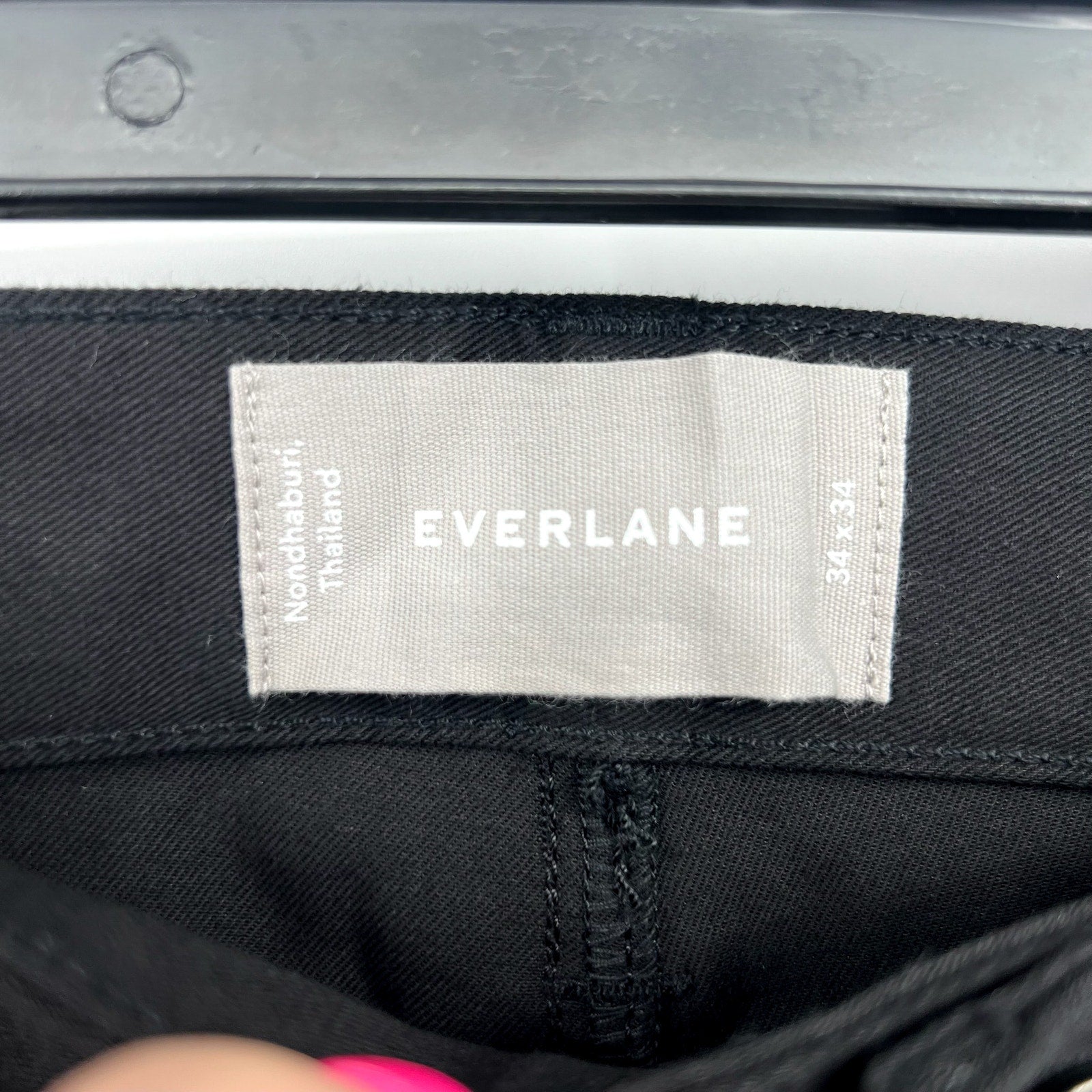 EVERLANE Men's The Performance 5-Pocket Pants 34x34 Black Chino Stretch NWT