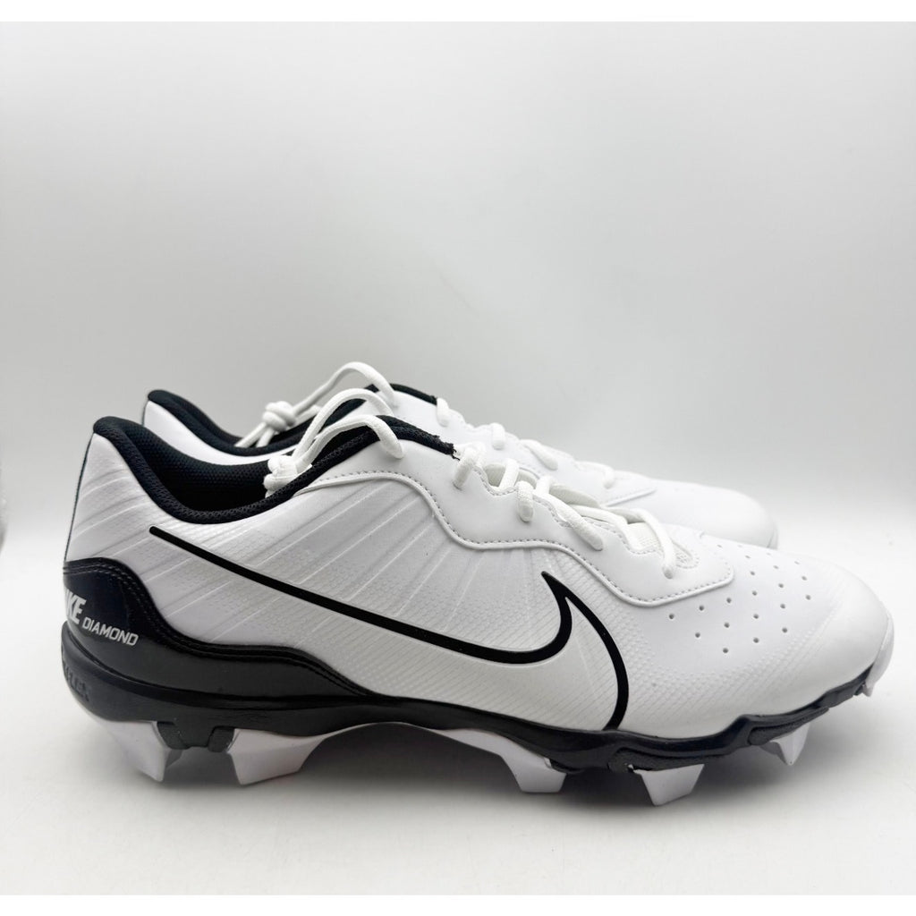 Nike Men Alpha Huarache 4 Keystone Baseball Cleats US 13 White Black DJ6524 NWOB