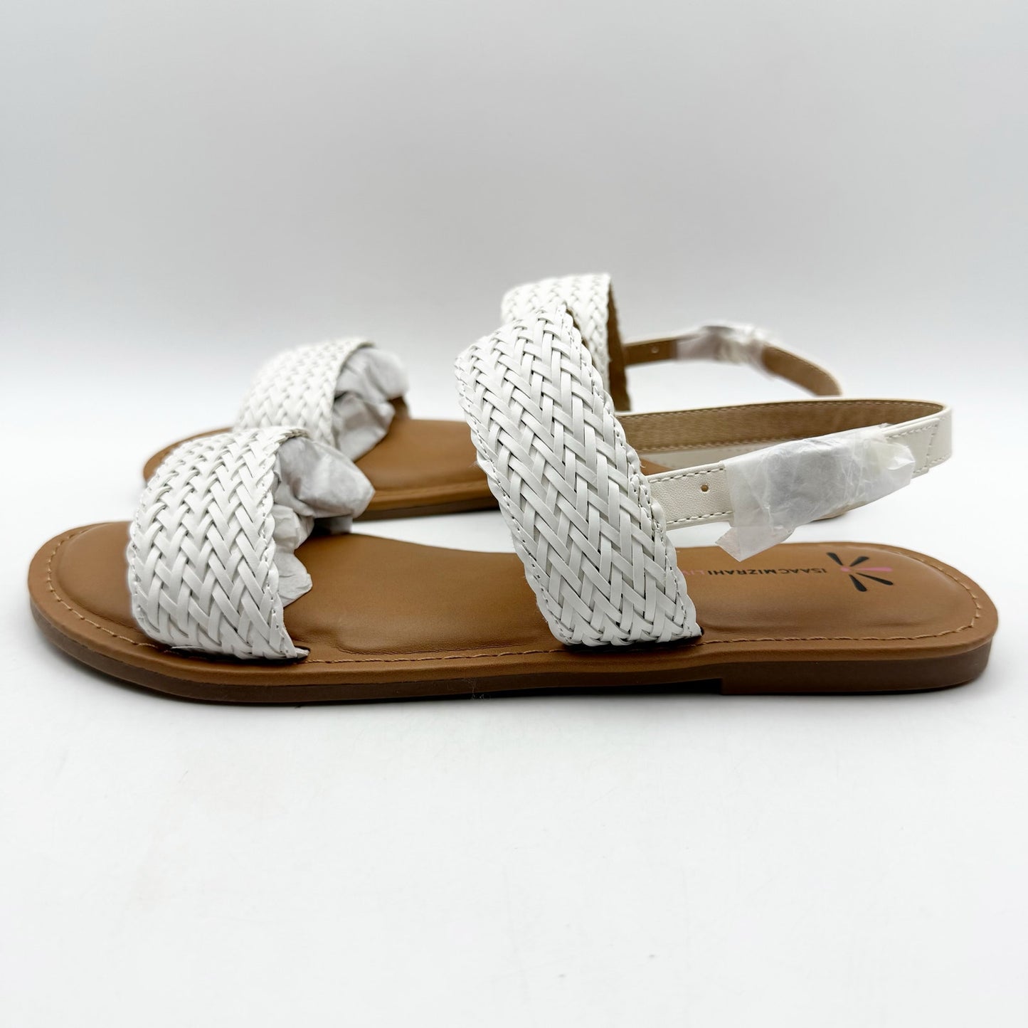 Isaac Mizrahi Live Womens Rosalyn Sandals US 7.5 M EU 37.5 White NIB