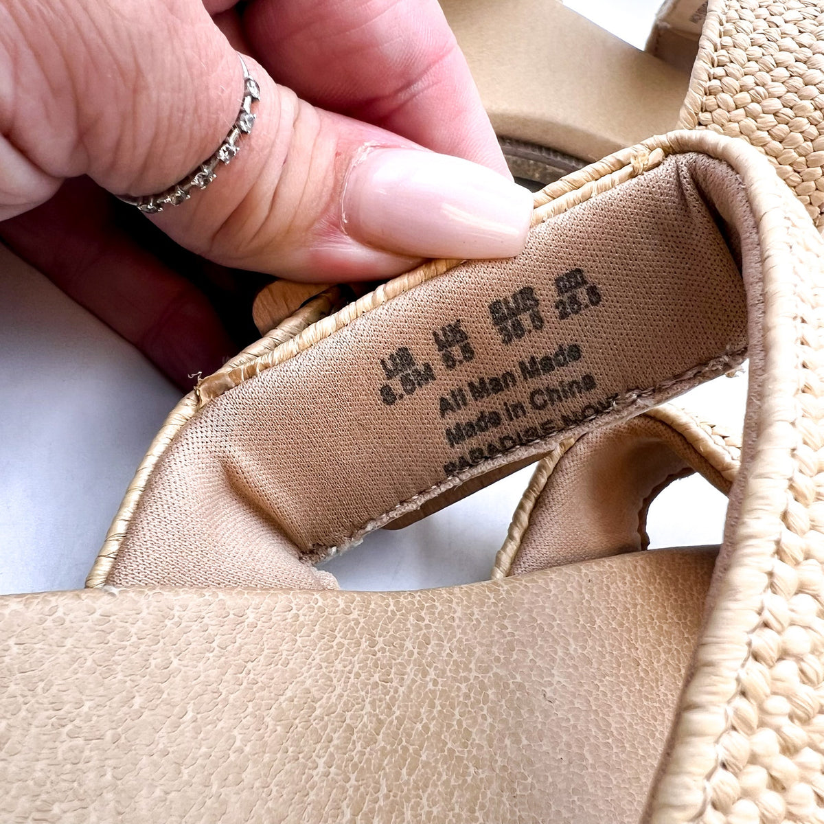DR. SCHOLL'S Womens Paradise Now Slide Sandals Size 8.5 EU 38.5 Tan Natural NWOB