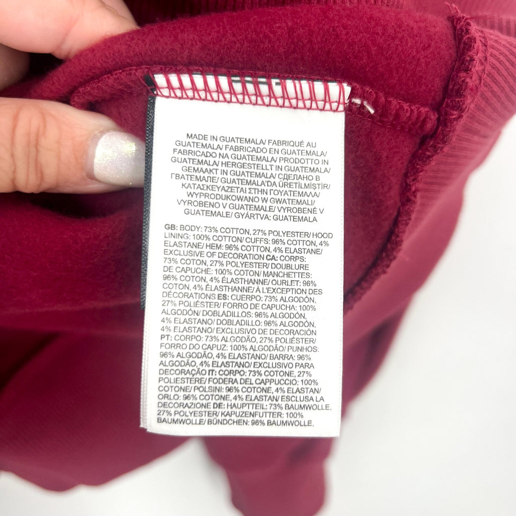 THE NORTH FACE Men Half Dome Hoodie Medium Red Beetroot Sweatshirt NWT