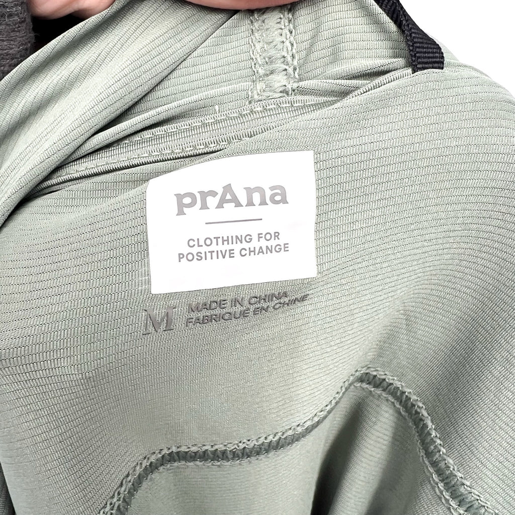 PRANA Women's Mantra Bay Hoodie Swim Cover Up Medium Army Green Tunic NWT