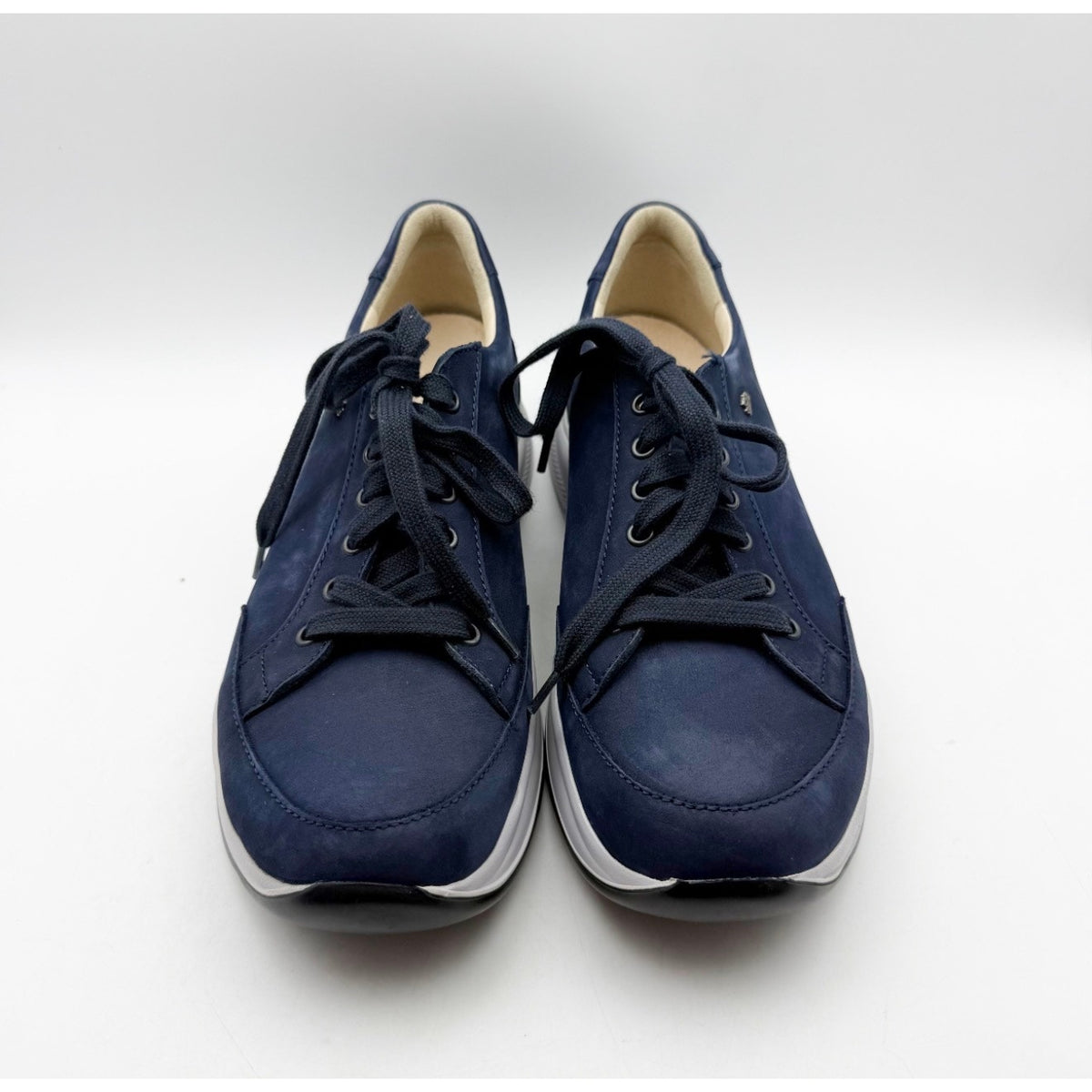 Finn Comfort Men's Casual Brandon Sneaker US 9 UK 8.5 Blue Leather Suede NWOB