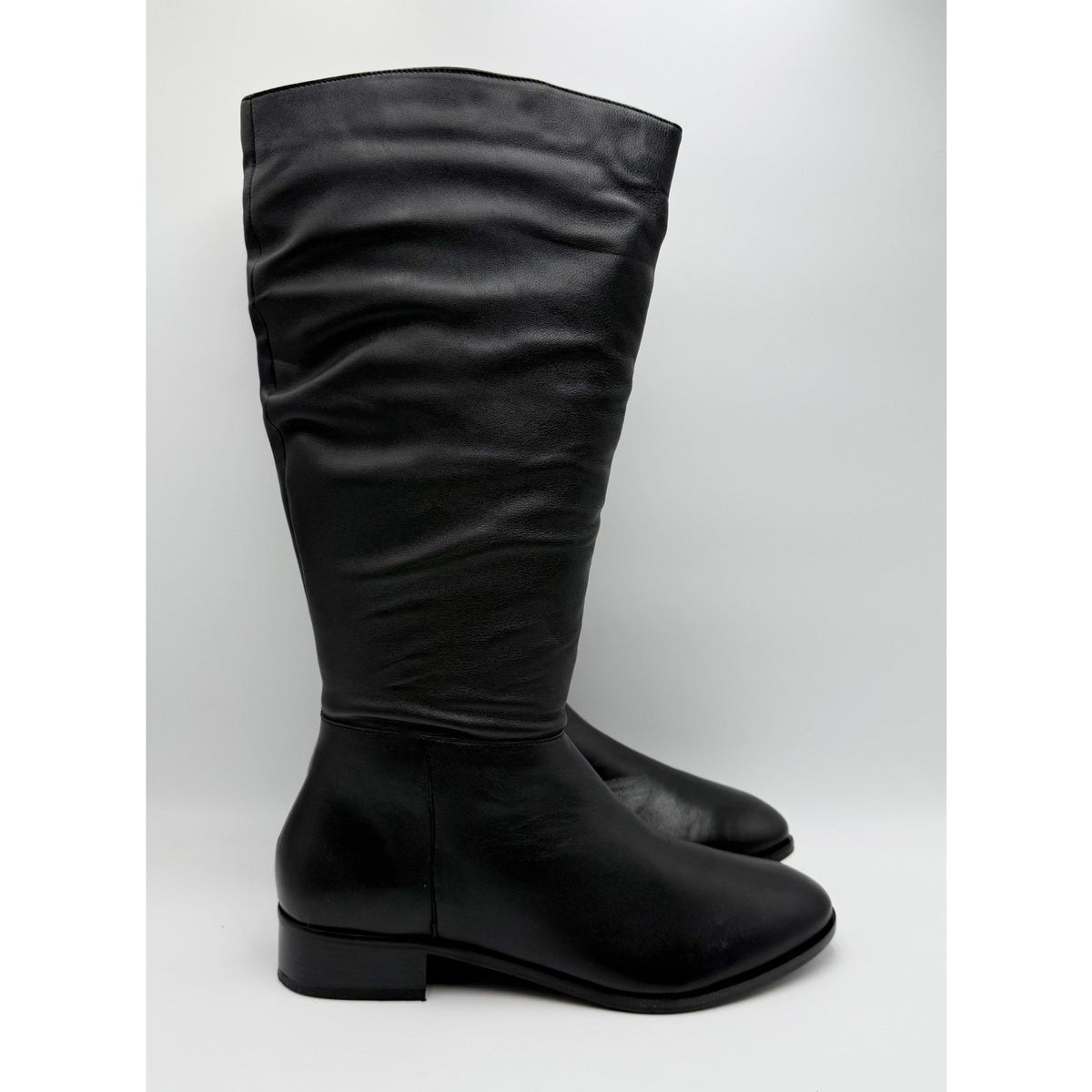 Coldwater Creek Womens Dalton Knee High Boots Size 10 Black Leather NWOB