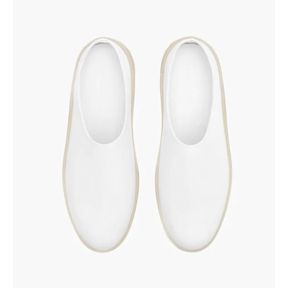 Wolf & Shepherd Mens 7.5 Womens 9 Cruise Mule Slip On Shoes White Vanilla NIB