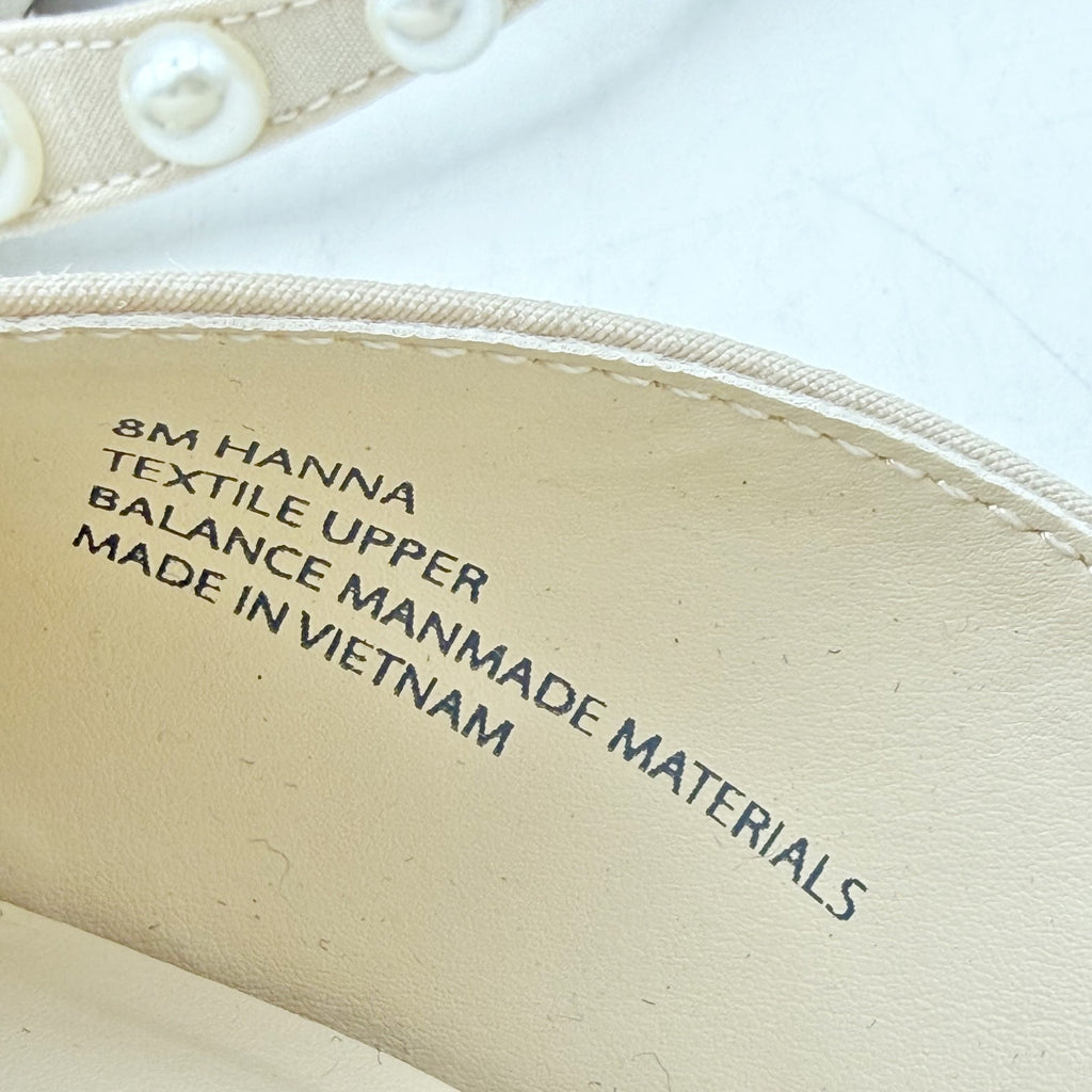 Dolce Vita Womens Hanna Mules US 8 M Ivory Satin Slip On NIB