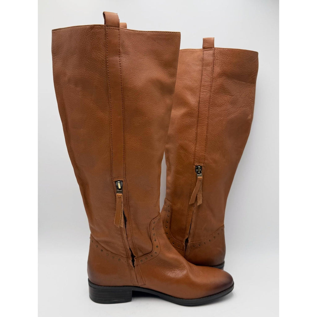 Sam Edelman Womens Prina 2 Wide Calf Knee High Boots Size 7 EU 37 Brown NWOB