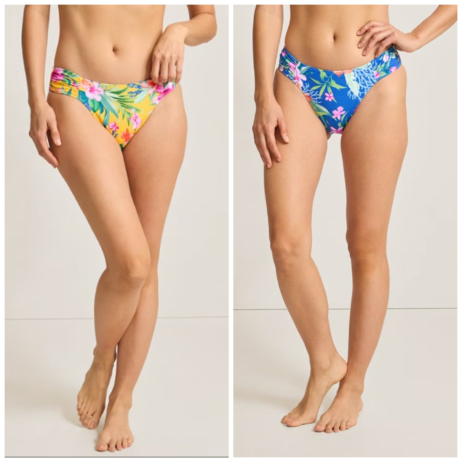 TOMMY BAHAMA Isola Vita Reversible Hipster Bikini Bottom XL Blue Yellow NWT