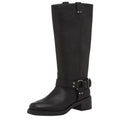 Crown Vintage Womens Reny Knee High Boots Size 7 M Black Leather NWOB