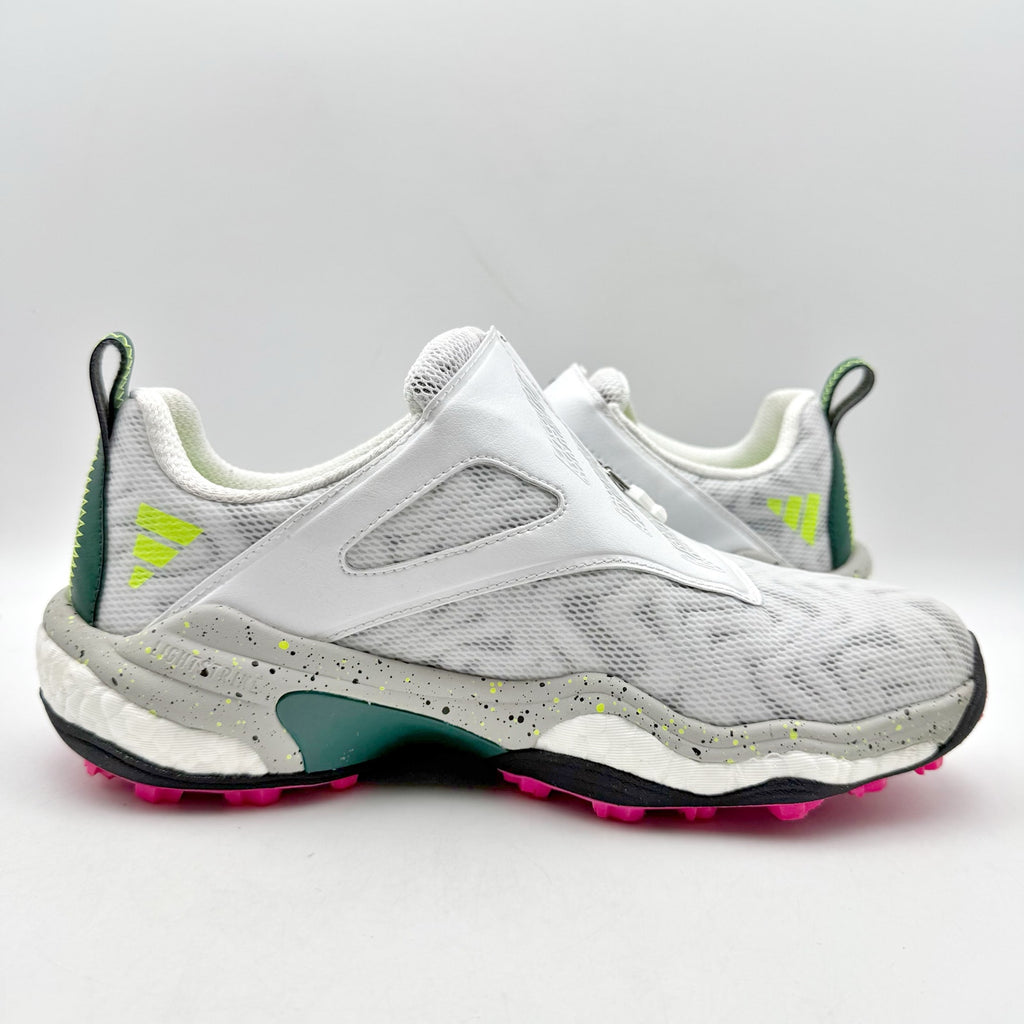 Adidas Womens Codechaos BOA 25 Golf Sneakers US 8 White Pink Athletic Shoes EUC